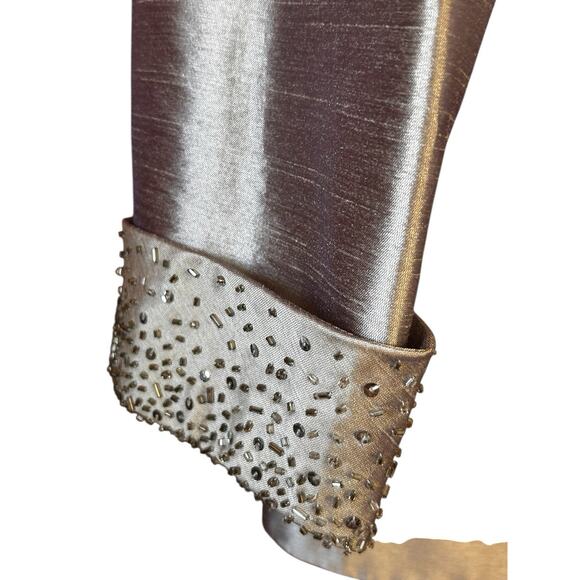 Alex Evenings Women’s Beige Satin Sequin Mother of The Bride Jacket Skirt Sz. 16 - Picture 12 of 16